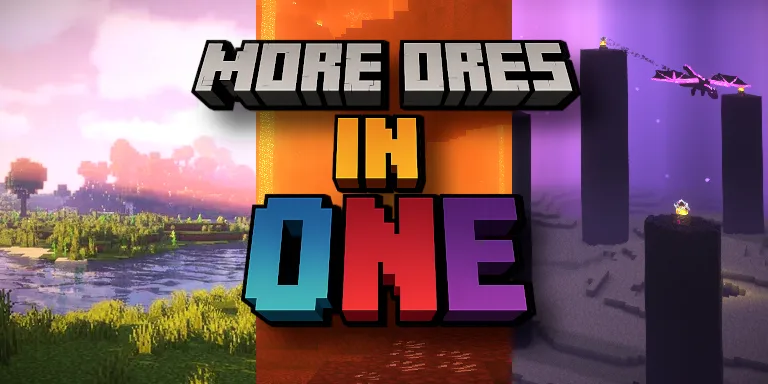 More Ores in ONE Minecraft mod cover